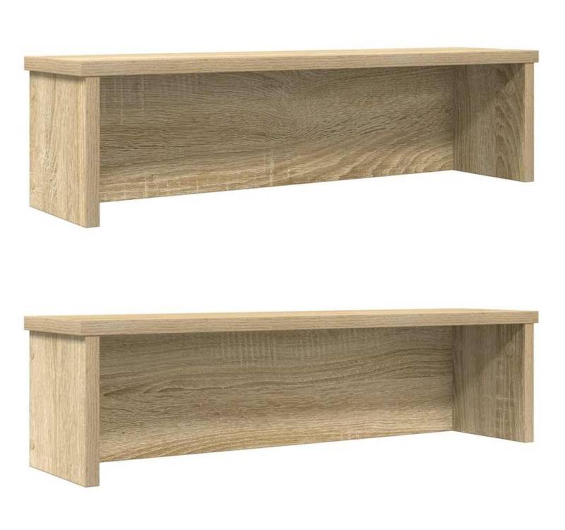 vidaXL Regal, Küchenregale Stapelbar 2 Stk. Sonoma-Eiche 60x15x16 cm von vidaXL