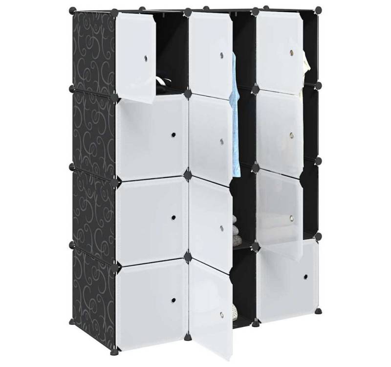 vidaXL Regal, Regalsystem mit 12 Würfeln und Aufhängestangen PP von vidaXL