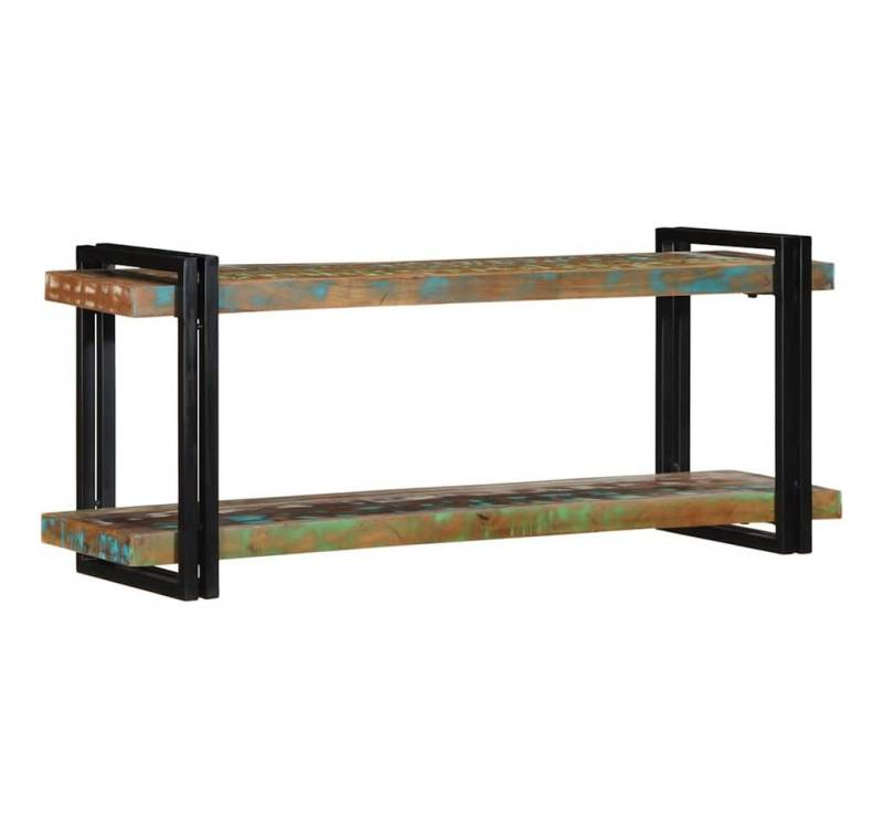 vidaXL Regal, Wandregal Mehrfarbig Altholz Massivholz von vidaXL