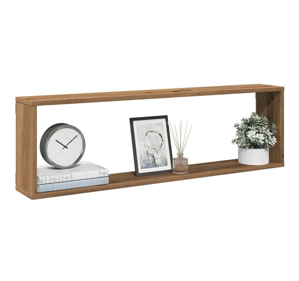 vidaXL Regal, Würfel-Wandregale 2 Stk. Artisan-Eiche 100x15x30 Holzwerkstoff von vidaXL