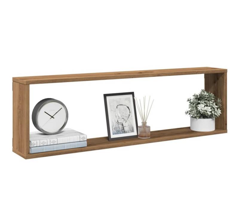 vidaXL Regal, Würfel-Wandregale 2 Stk. Artisan-Eiche 100x15x30 Holzwerkstoff von vidaXL