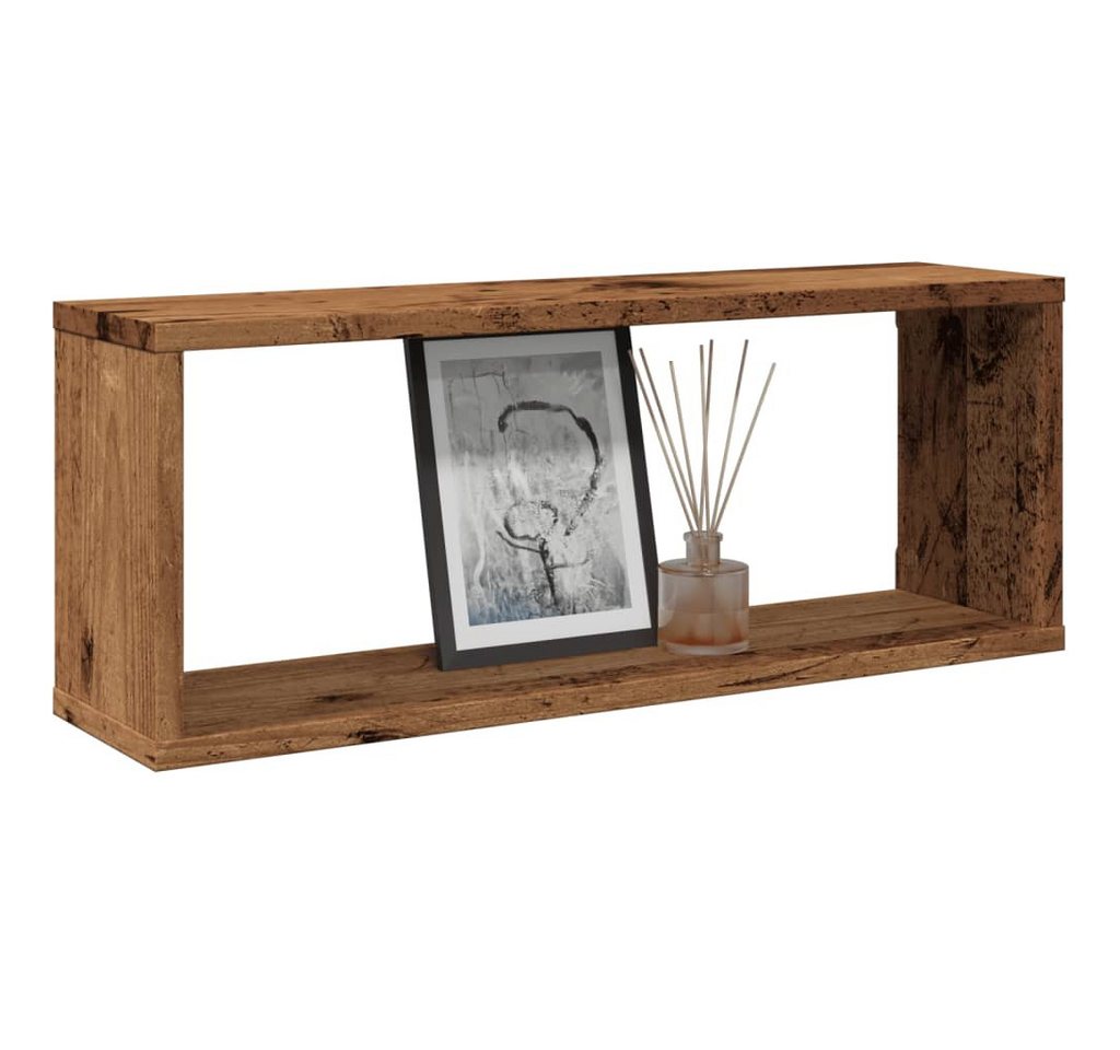 vidaXL Regal, Würfel-Wandregale 4 Stk. Altholz-Optik 60x15x23 Holzwerkstoff von vidaXL