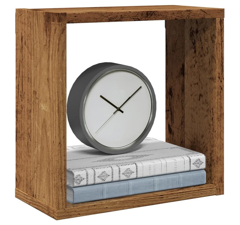 vidaXL Regal, Würfel-Wandregale 6 Stk. Altholz-Optik 30x15x30 Holzwerkstoff von vidaXL