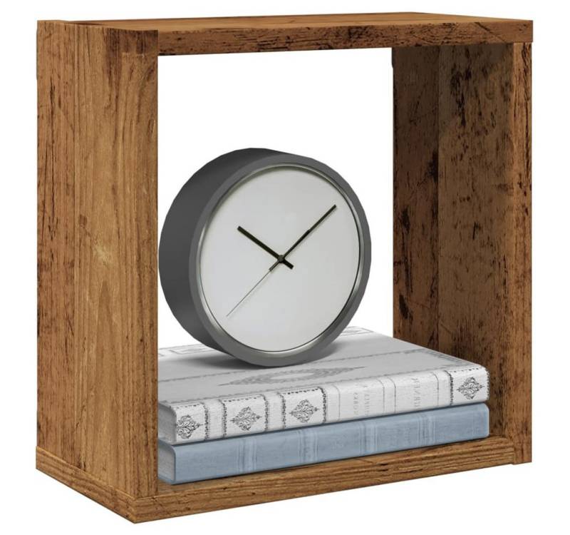 vidaXL Regal, Würfel-Wandregale 6 Stk. Altholz-Optik 30x15x30 Holzwerkstoff von vidaXL
