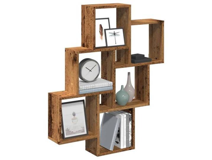 vidaXL Regal, Würfelregal Altholz-Optik 78x15x93 cm Holzwerkstoff vidaXL Regal, Würfelregal Altholz-Optik 78x15x93 cm Holzwerkstoff von vidaXL