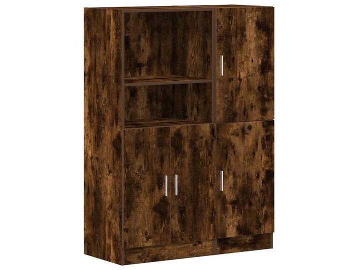 vidaXL Regal 2-tlg. Küchenschrank-Set Räuchereiche Holzwerkstoff, 1-tlg., RÃ¤uchereiche von vidaXL