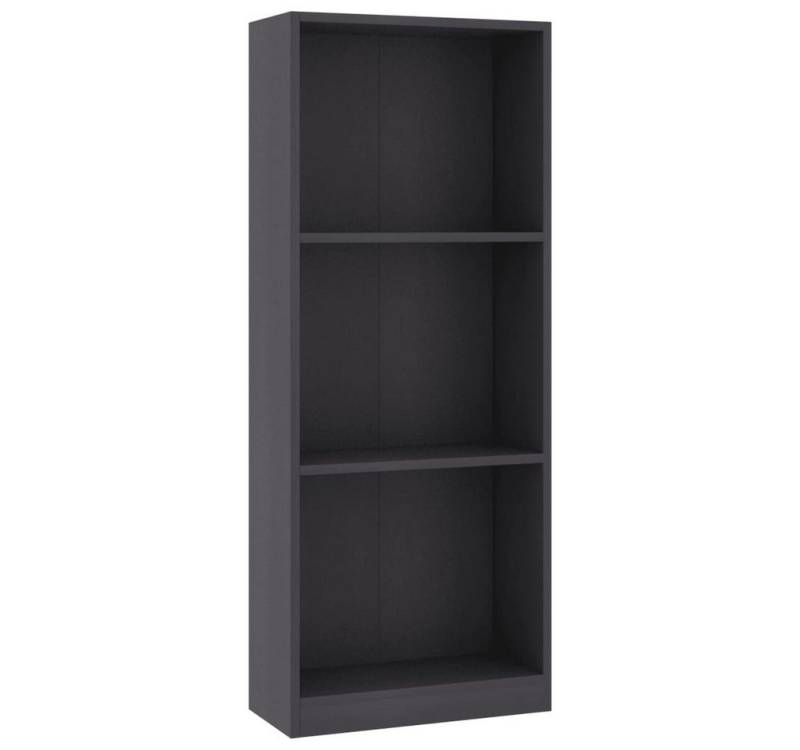 vidaXL Bücherregal Bücherregal Standregal 3 Fächer Grau 40 x 24 x 108 cm Spanplatte von vidaXL