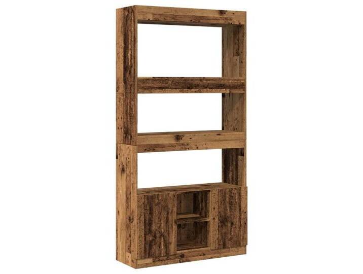 vidaXL Regal Highboard Altholz-Optik 92x33x180 cm Spanplatte, braun von vidaXL