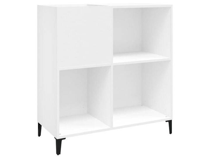 vidaXL Regal Plattenschrank Weiß 84,5x38x89 cm Spanplatte, weiß von vidaXL