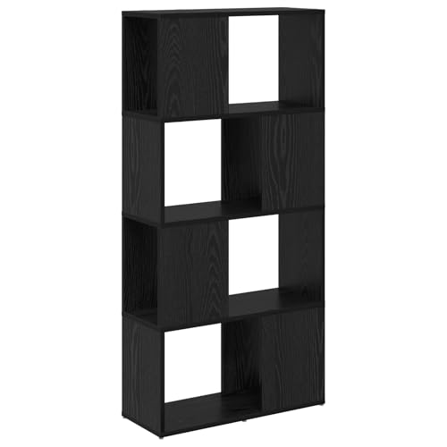 vidaXL Regal Schwarze Eiche Holzwerkstoff 60 x 24 x 124 cm von vidaXL