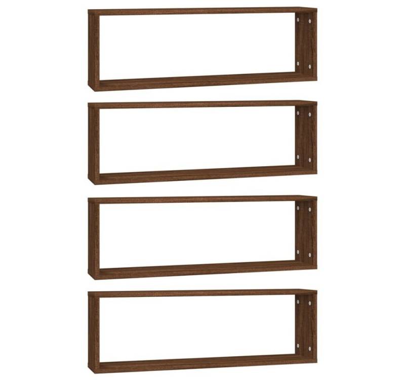 vidaXL Regal Wandregale 4 Stk. Braun Eichen-Optik 80x15x26,5cm Holzwerkstoff, 4-tlg. von vidaXL