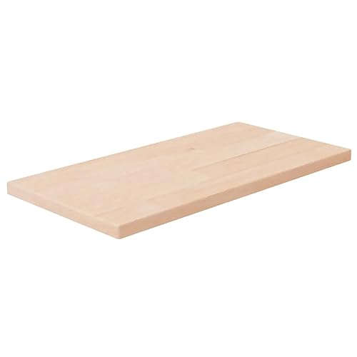 vidaXL Regalboden 40x20x1,5 cm Unbehandeltes Massivholz Eiche von vidaXL