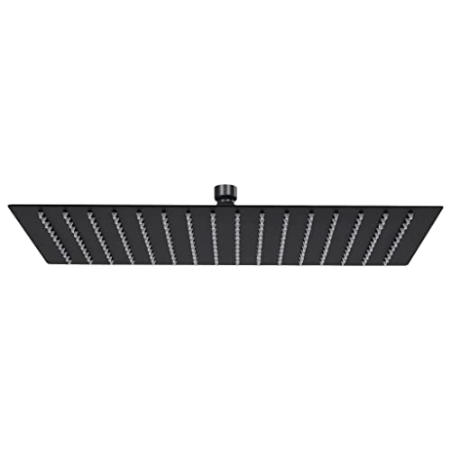 vidaXL Regenbrause Anti-Kalk-Düsen Brausekopf Duschkopf Kopfbrause Regendusche Duschbrause Wand Decke Edelstahl 40x30cm Rechteckig Schwarz vidaXL Regenbrause Anti-Kalk-Düsen Brausekopf Duschkopf Kopfbrause Regendusche Duschbrause Wand Decke Edelstahl 40x30cm Rechteckig Schwarz von vidaXL