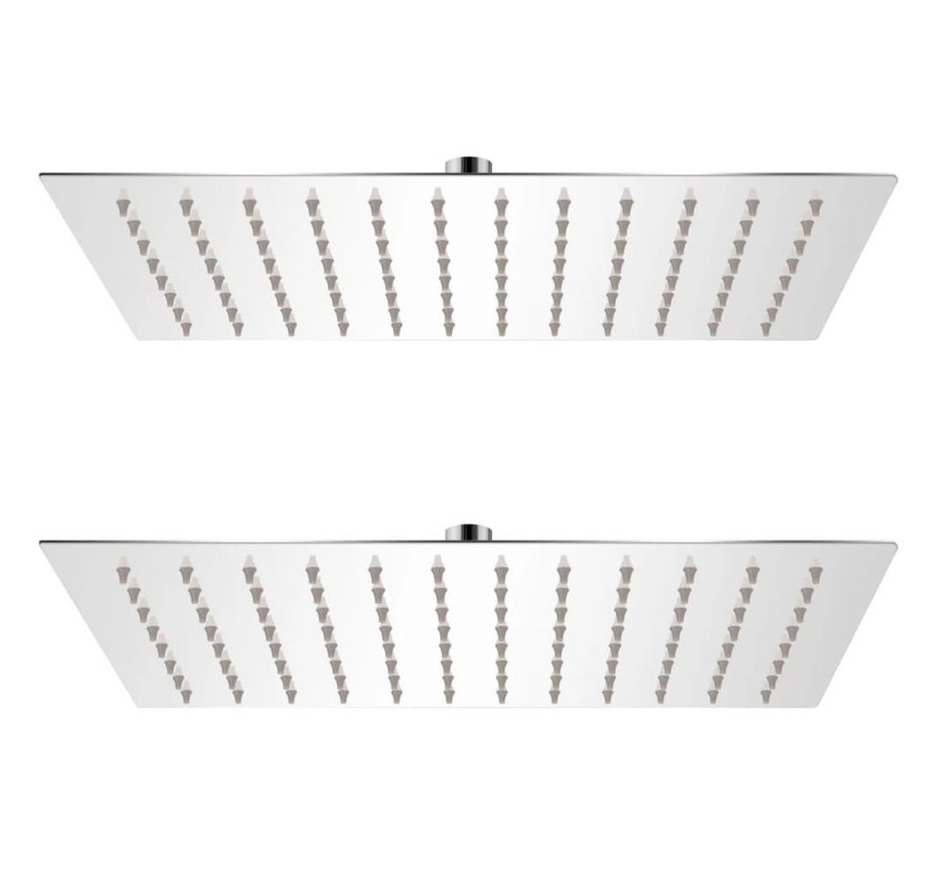 vidaXL Regenduschkopf Regenduschköpfe 2 Stk. Edelstahl 20 x 30 cm, (2-tlg) von vidaXL