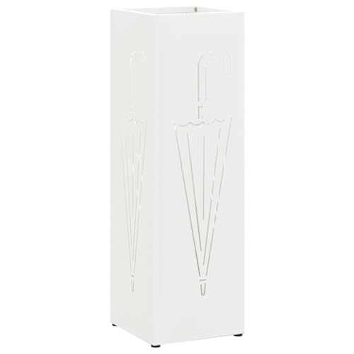 vidaXL Regenschirmständer Weiß Metall Kompakt Regenschirmständer vidaXL Regenschirmständer Weiß Metall Kompakt Regenschirmständer von vidaXL