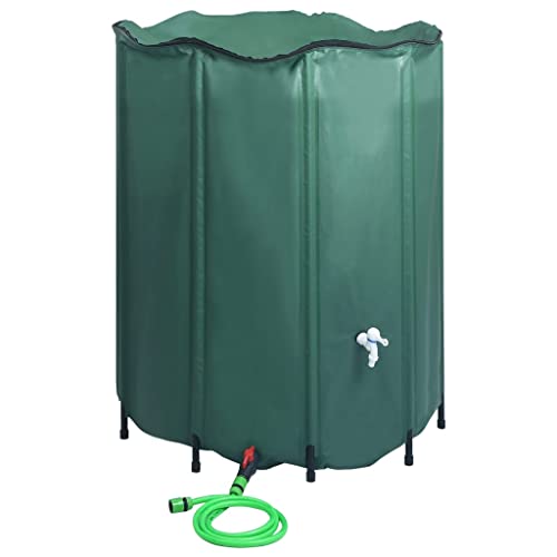 vidaXL Regenwassertank Faltbar mit Hahn Regentonne Wassertank Regenwasserfass Regenspeicher Regentank Regenfass Zisterne Tank 1000L von vidaXL