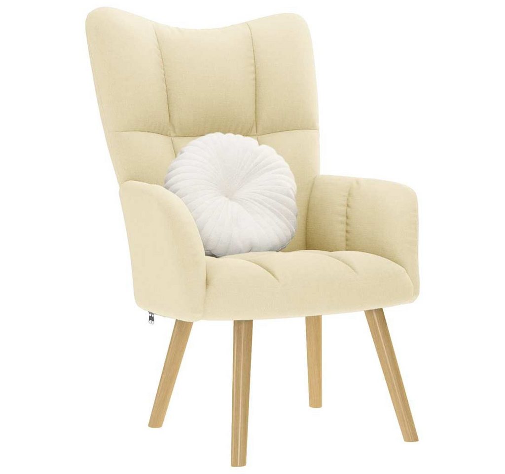 vidaXL Relaxsessel, Relaxsessel Creme Stoff von vidaXL