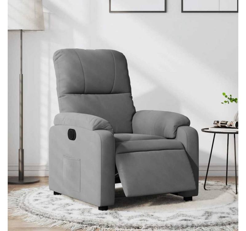 vidaXL Relaxsessel, Relaxsessel Elektrisch Dunkelgrau Mikrofasergewebe von vidaXL