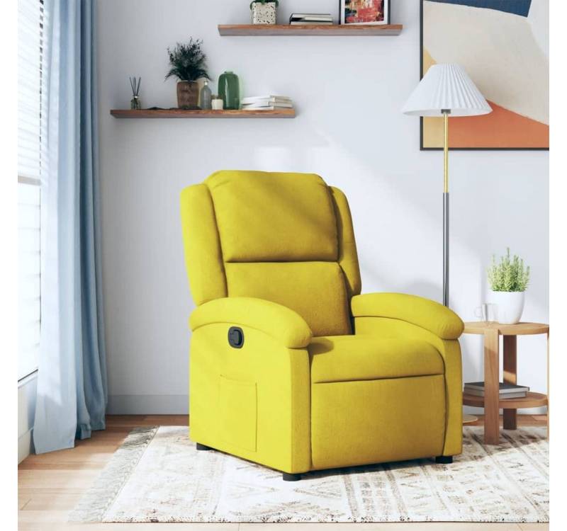 vidaXL Relaxsessel, Relaxsessel Gelb Samt von vidaXL