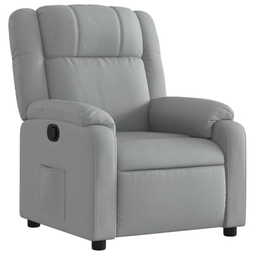 vidaXL Relaxsessel, hellgrauer Stoff von vidaXL