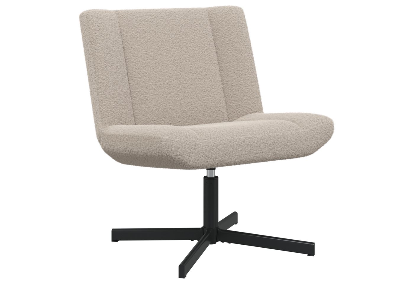 vidaXL Relaxsessel Akzentstuhl Hellgrau Polyester Stoff Standard Drehstuhl (1-St) von vidaXL