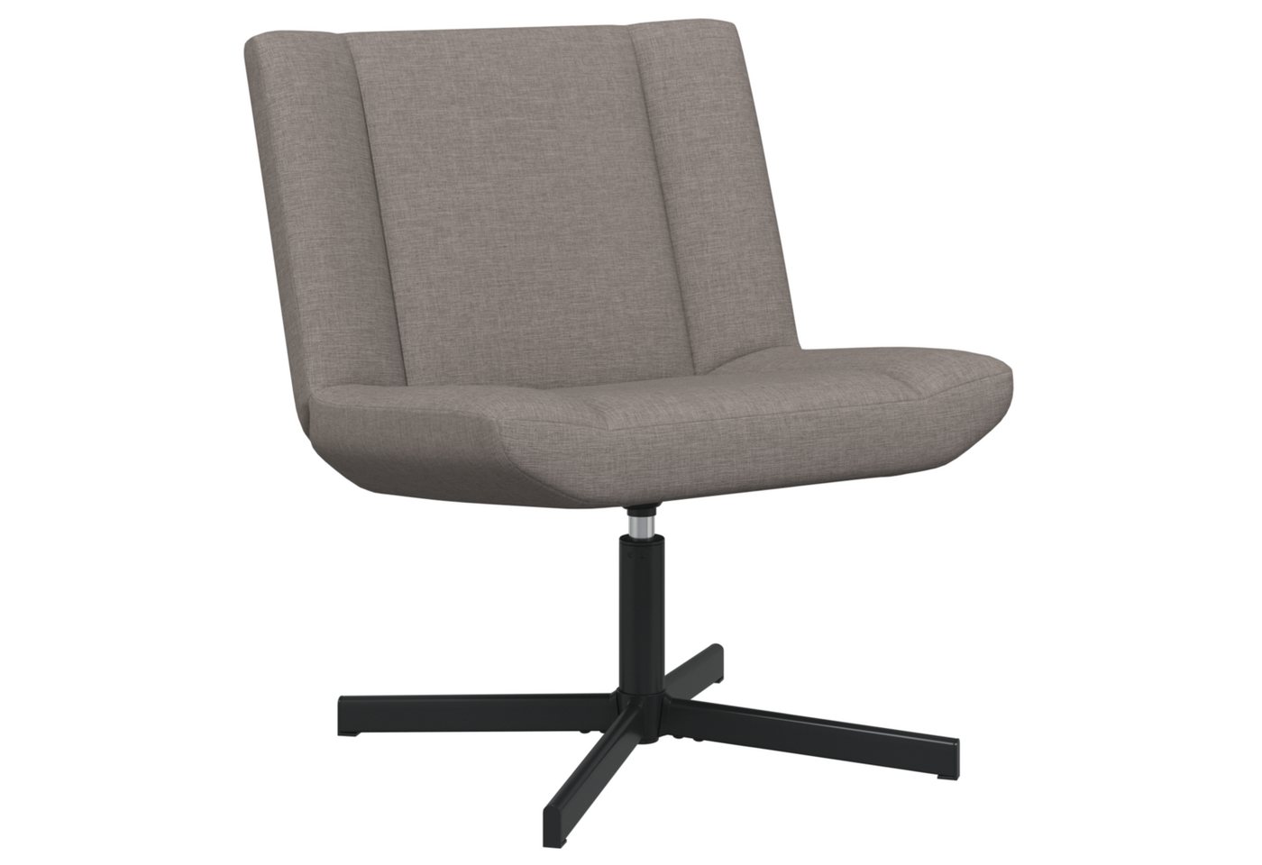 vidaXL Relaxsessel Akzentstuhl Taupe Stoff, Metallbasis Standard Ergonomisch (1-St) von vidaXL