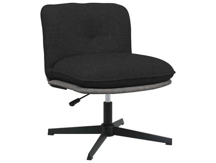 vidaXL Relaxsessel Bürostuhl Drehbar Schwarz Stoff (1-St), schwarz von vidaXL