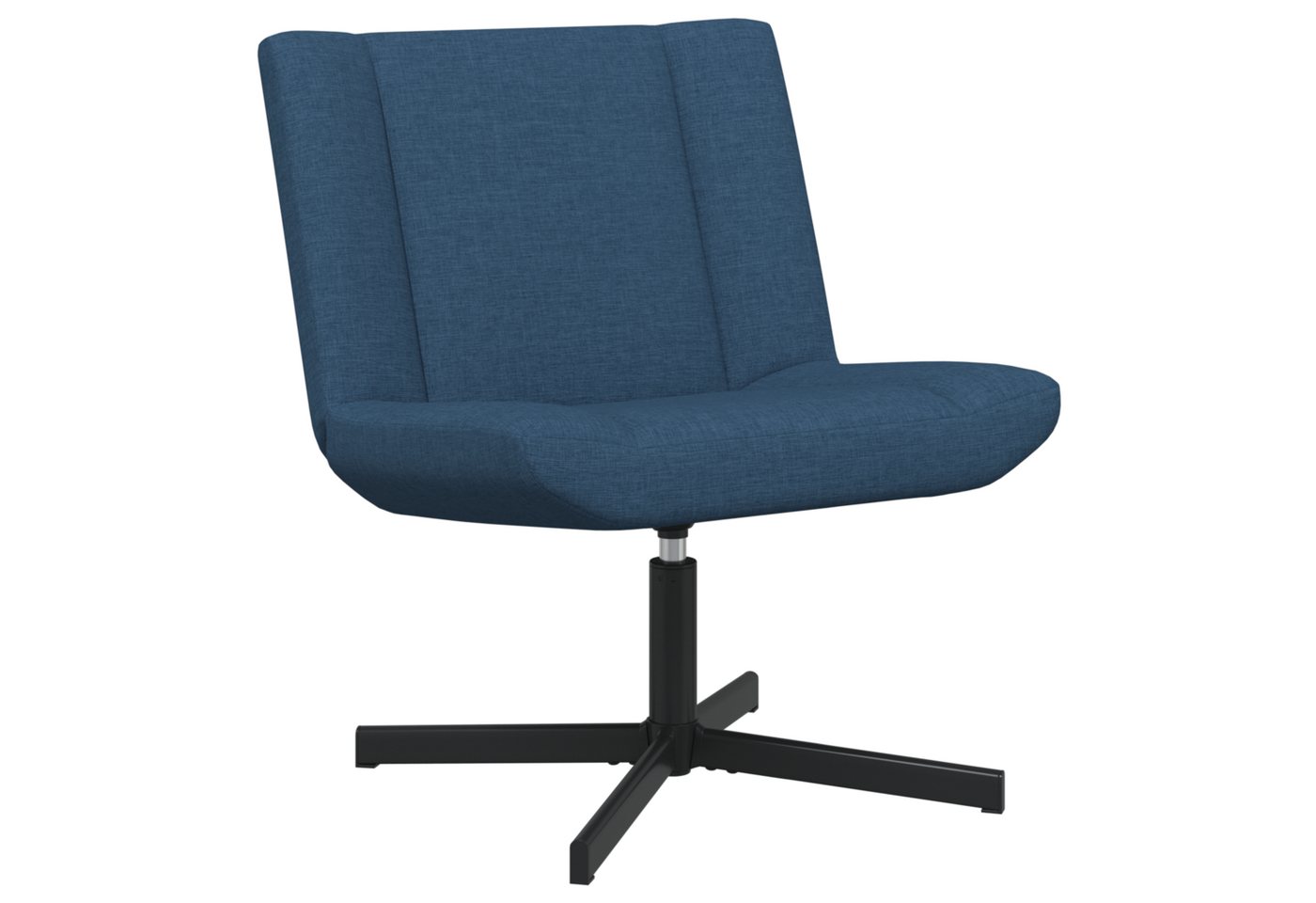 vidaXL Relaxsessel Loungesessel Blau Stoff Mittel Ergonomisch Loungesessel (1-St) von vidaXL