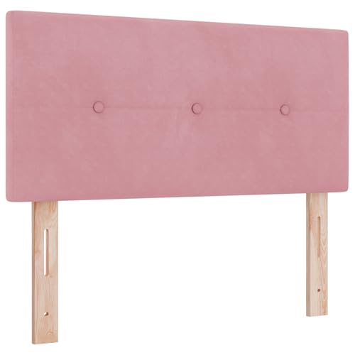 vidaXL Rosa niedriges Kopfteil für Betten 80 cm Höhenverstellbares Samtstoff gepolstertes modernes Schlafzimmer Dekor für Erwachsene vidaXL Rosa niedriges Kopfteil für Betten 80 cm Höhenverstellbares Samtstoff gepolstertes modernes Schlafzimmer Dekor für Erwachsene von vidaXL