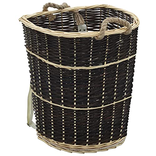 vidaXL Holzkorb mit Trageriemen 57 x 51 x 69 cm Natur Weide von vidaXL