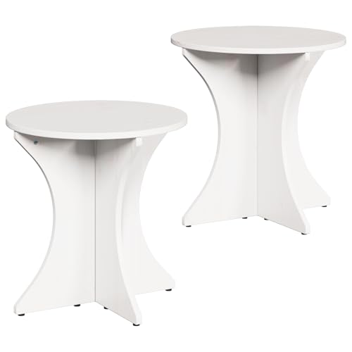 vidaXL Runder Couchtisch für Dein Wohnzimmer - Rustikale Deko - Möbel für drinnen - Tisch aus Kiefernholz - Natürliche Oberfläche vidaXL Runder Couchtisch für Dein Wohnzimmer - Rustikale Deko - Möbel für drinnen - Tisch aus Kiefernholz - Natürliche Oberfläche von vidaXL