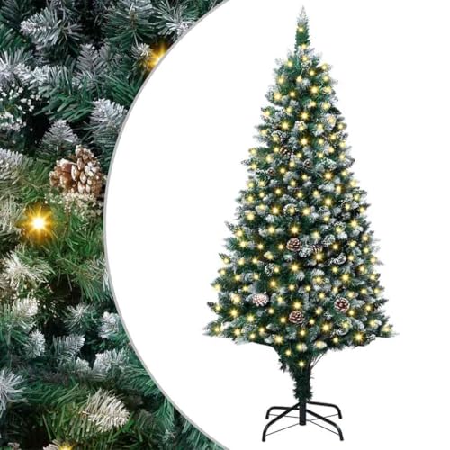 vidaXL Saisonale Deko Weihnachtsdeko Falsche Kiefer Festliche Ornamente Innenbeleuchtung Stehlampe Wohnzimmer Deko Mittelpunkt von vidaXL
