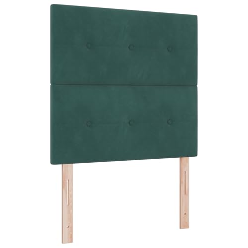 vidaXL Samt-Taschenfederkernmatratze 90x200 cm Dunkelgrün Weicher Schaum Reißverschlussbezug für optimalen Komfort Schlaf Schlafzimmermöbel Schoner vidaXL Samt-Taschenfederkernmatratze 90x200 cm Dunkelgrün Weicher Schaum Reißverschlussbezug für optimalen Komfort Schlaf Schlafzimmermöbel Schoner von vidaXL