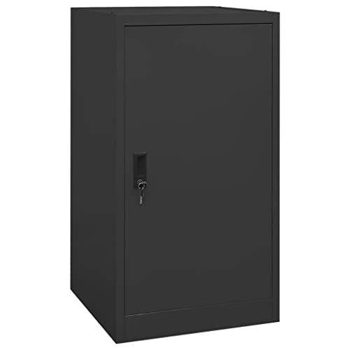 vidaXL Sattelschrank Stallspind Sattelspind Reitschrank Sattelhalter Sattelträger Stahlschrank Schließfachschrank Anthrazit 53x53x105cm Stahl von vidaXL