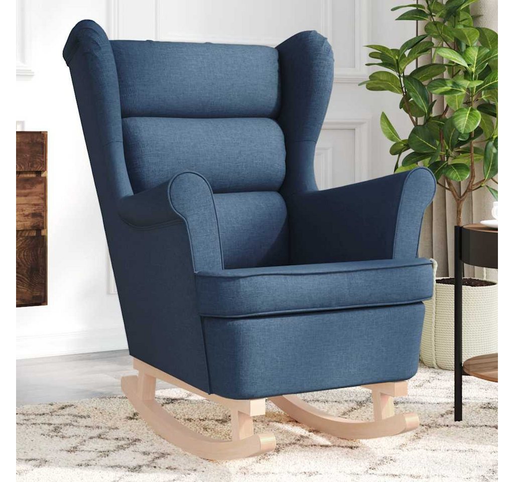 vidaXL Schaukelsessel, Schaukelsessel Blau 74x90x102 cm Stoff vidaXL Schaukelsessel, Schaukelsessel Blau 74x90x102 cm Stoff von vidaXL