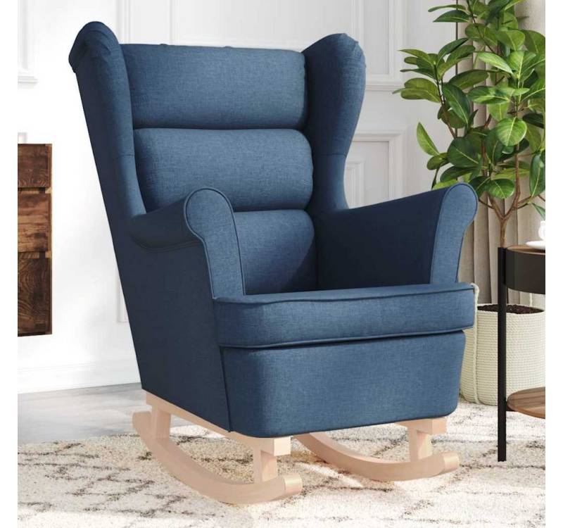 vidaXL Schaukelsessel, Schaukelsessel Blau 74x90x102 cm Stoff vidaXL Schaukelsessel, Schaukelsessel Blau 74x90x102 cm Stoff von vidaXL