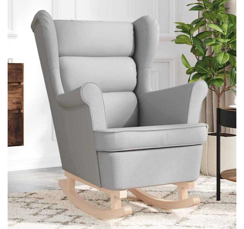 vidaXL Schaukelstuhl, Schaukelsessel Wolkengrau 74x90x102 cm Stoff vidaXL Schaukelstuhl, Schaukelsessel Wolkengrau 74x90x102 cm Stoff von vidaXL