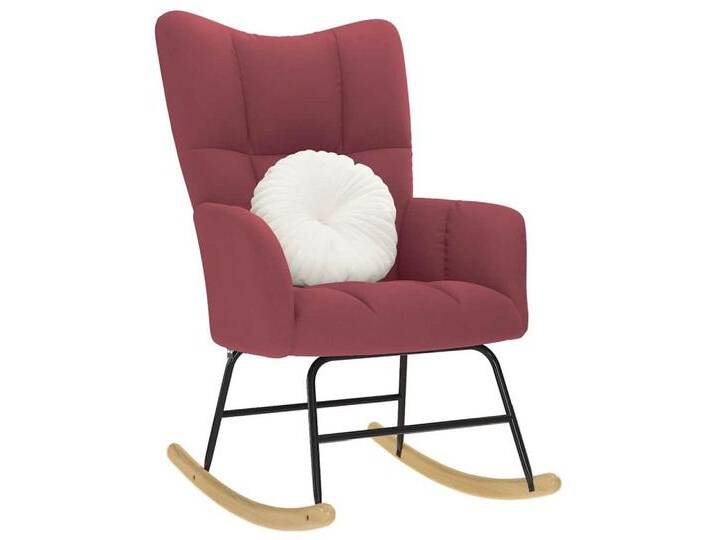 vidaXL Schaukelstuhl, Schaukelstuhl Weinrot Stoff vidaXL Schaukelstuhl, Schaukelstuhl Weinrot Stoff von vidaXL