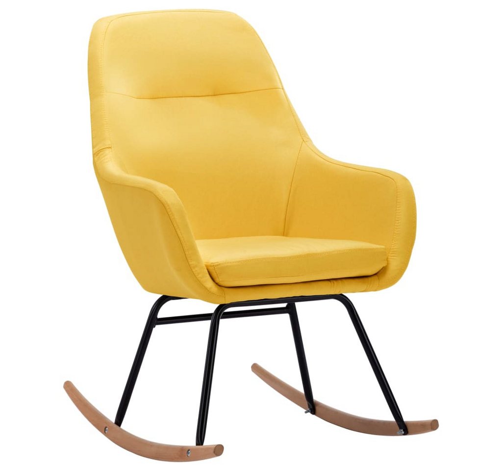 vidaXL Schaukelstuhl, Schaukelsessel Senfgelb Stoff vidaXL Schaukelstuhl, Schaukelsessel Senfgelb Stoff von vidaXL