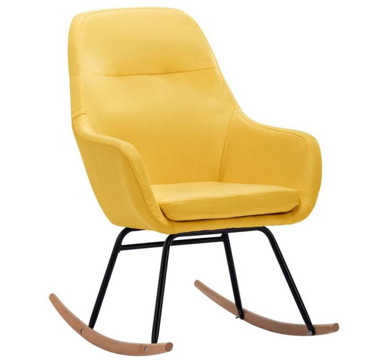 vidaXL Schaukelstuhl, Schaukelsessel Senfgelb Stoff vidaXL Schaukelstuhl, Schaukelsessel Senfgelb Stoff von vidaXL