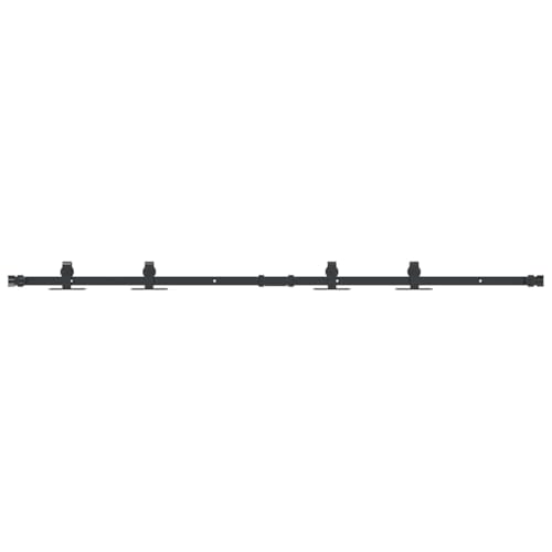 vidaXL Schiebetürbeschlag Set für Schranktüren 152 cm Karbonstahl, Schiebetürbeschlag Schrank, Schiebetür Bausatz, Schiebetürbeschlag Set vidaXL Schiebetürbeschlag Set für Schranktüren 152 cm Karbonstahl, Schiebetürbeschlag Schrank, Schiebetür Bausatz, Schiebetürbeschlag Set von vidaXL