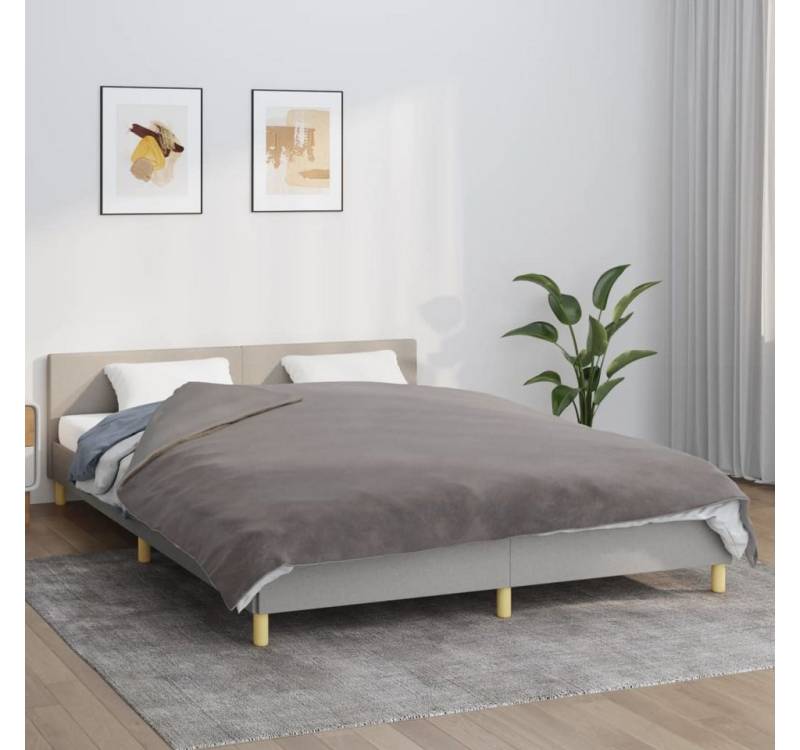 vidaXL Schirmständer-Platte, Gewichtsdecke mit Bezug Grau 200x200 cm 13 kg Stoff von vidaXL