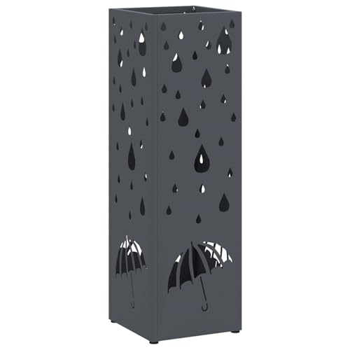 vidaXL Regenschirmständer Anthrazit Metall Standard Dekorative Intarsien vidaXL Regenschirmständer Anthrazit Metall Standard Dekorative Intarsien von vidaXL
