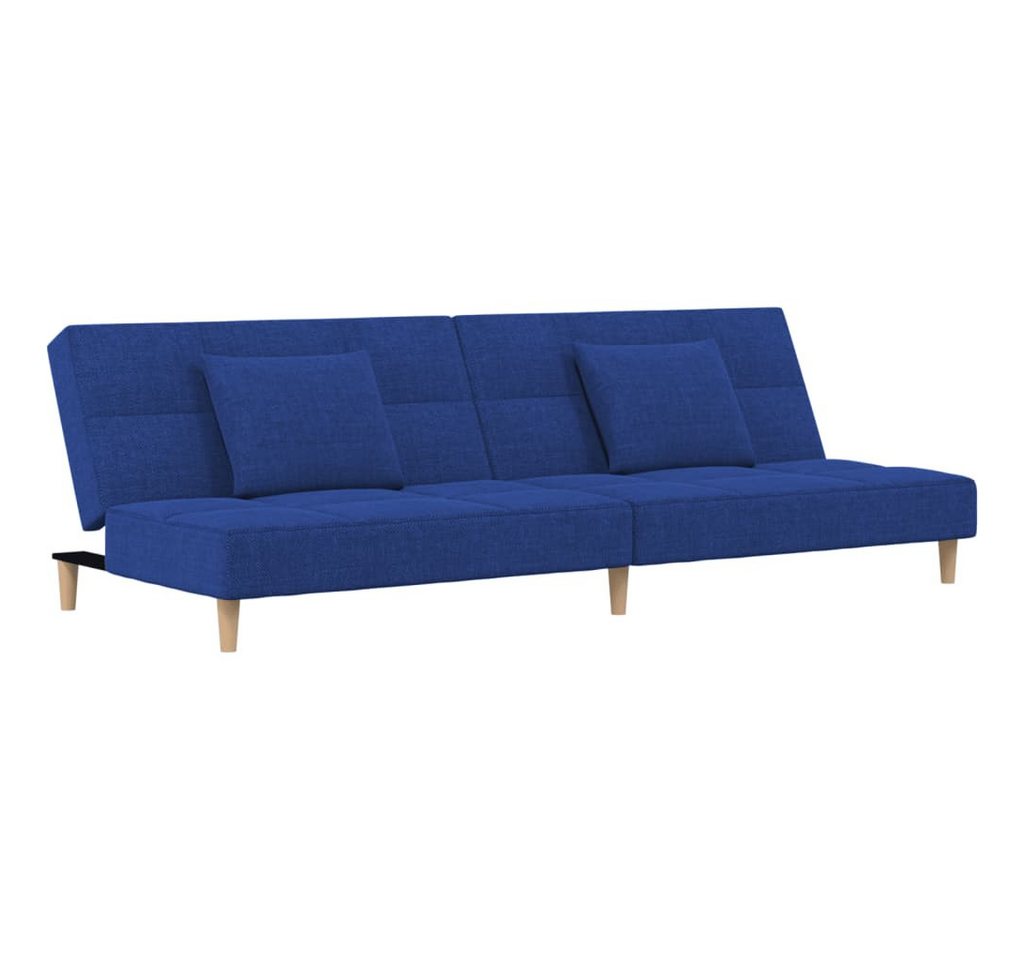 vidaXL Schlafsofa, Sofa 2-Sitzer mit 2 Kissen Blau Stoff vidaXL Schlafsofa, Sofa 2-Sitzer mit 2 Kissen Blau Stoff von vidaXL