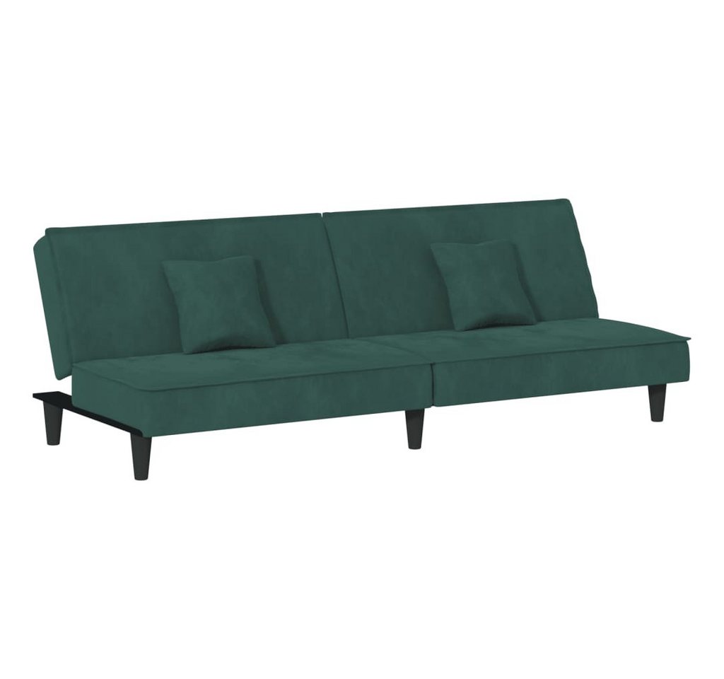 vidaXL Schlafsofa, Sofa Dunkelgrün Samt von vidaXL