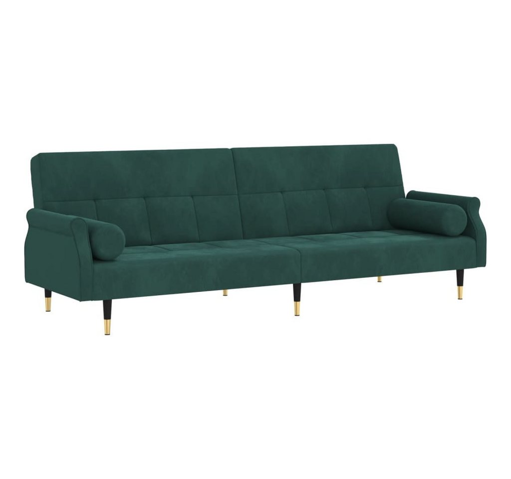 vidaXL Schlafsofa, Sofa mit Kissen Dunkelgrün Samt vidaXL Schlafsofa, Sofa mit Kissen Dunkelgrün Samt von vidaXL