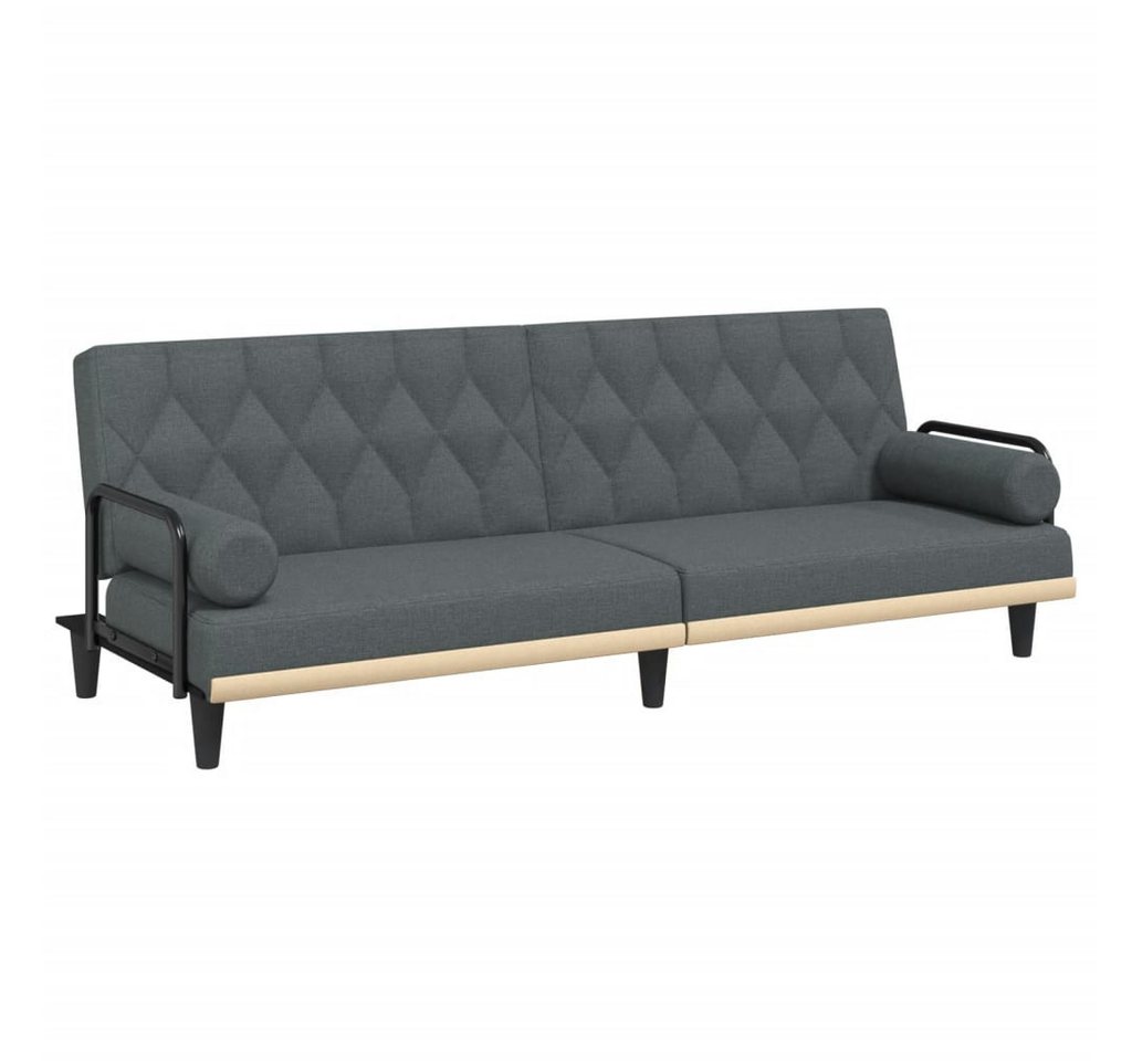 vidaXL Schlafsofa, Sofa mit Armlehnen Dunkelgrau Stoff von vidaXL