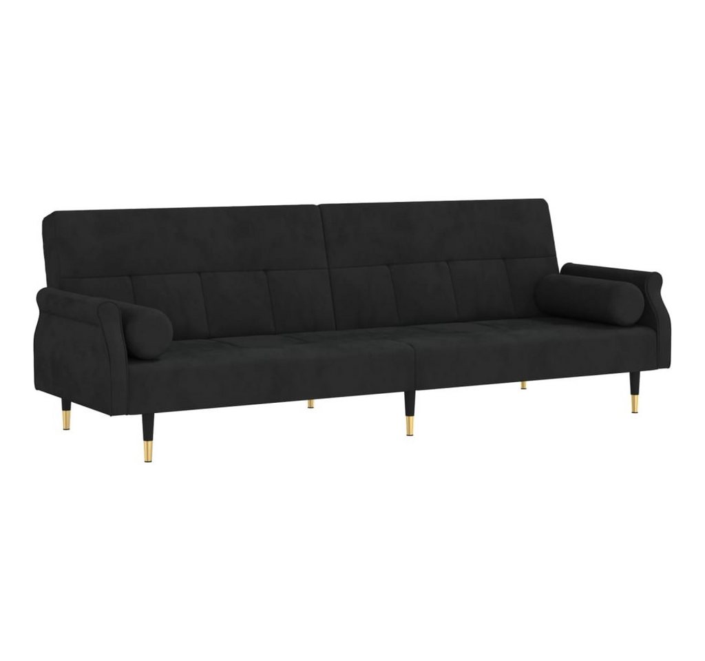 vidaXL Schlafsofa, Sofa mit Kissen Schwarz Samt vidaXL Schlafsofa, Sofa mit Kissen Schwarz Samt von vidaXL