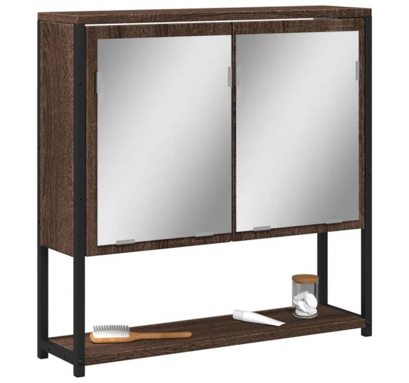 vidaXL Schminktisch Bad-Spiegelschrank Braun Eiche-Optik 60x16x60cm Holzwerkstoff von vidaXL