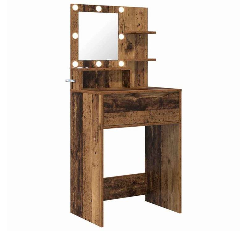 vidaXL Schminktisch Schlafzimmer-Frisiertische mit Regal Altholz 80 x 39,6 x 135 cm (1-St) von vidaXL